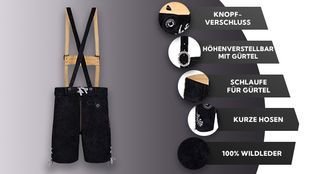 Trachtenlederhose mit vielen Funktionen