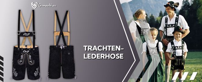 Kurze Trachtenlederhose mit Stickerei