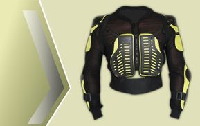 Motorradjacke mit Protektoren