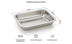 HOCHWERTIGE EDELSTAHLSCHALEN