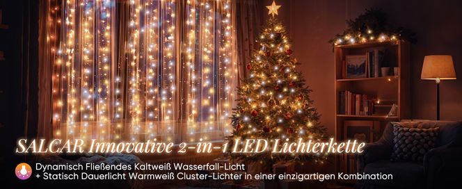Salcar 2 in 1 LED Lichterkette