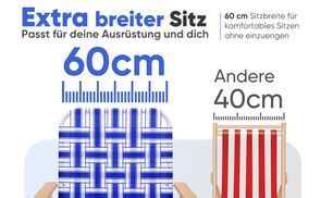 Extra breiter Rückenlehne – 60 cm statt 40 cm
