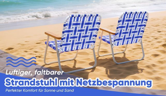 Komfort trifft Stil – Der atmungsaktive Strandstuhl für den Sommer