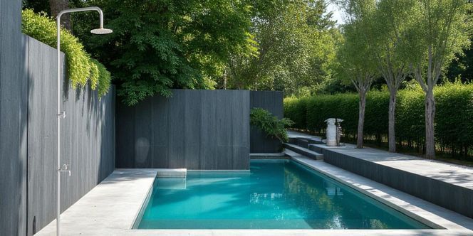 2 in 1 Gartendusche – Schlichte Eleganz