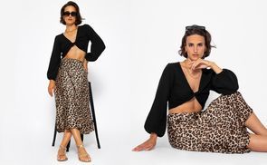 Der Leo Satin Rock – Fließend, glänzend und immer im Trend