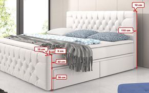 Platzoptimiertes Bett mit komfortabler Höhe