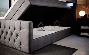 Aufklappbarer Stauraum – Bett & Schrank in einem