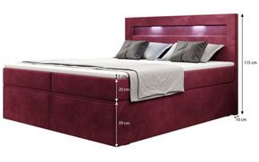 Großzügiges Bett für erholsamen Schlaf