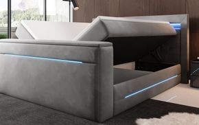 Boxspringbett mit praktischem Stauraum