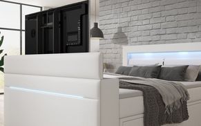 Integrierter TV Lift für Entertainment im Schlafzimmer