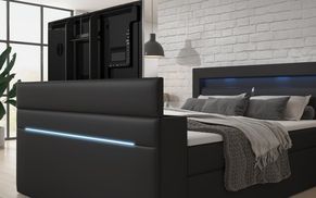 Integrierter TV Lift für Entertainment im Schlafzimmer