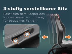3 fach verstellbarer Sitz