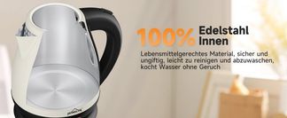 100% EDELSTAHL Wasserkocher