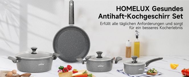 7 teiliges Kochgeschirr Set Enthält