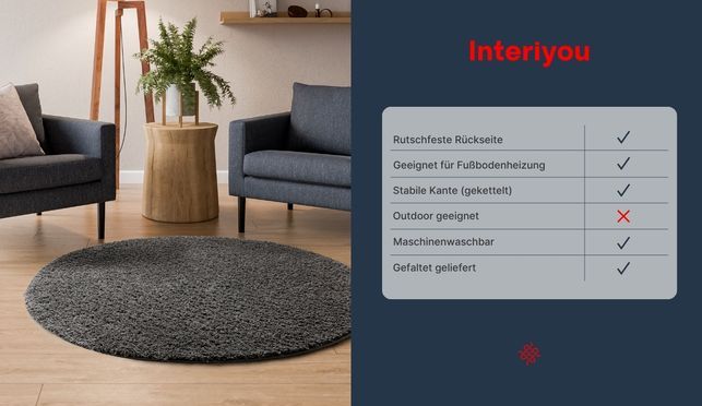 Der gemütliche Hochflor Teppich für einladende Räume