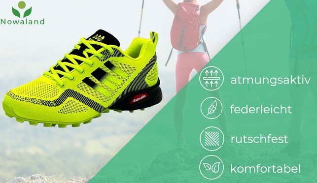 Vielseitige Outdoor Sneaker mit atmungsaktivem Design und rutschfester Sohle