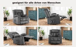 90° 160° neigbare Rückenlehne und wippfunktion :