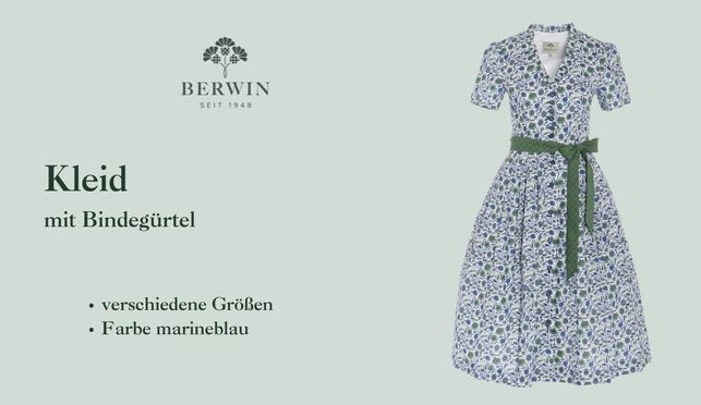 Sommerkleid aus Baumwolle mit Rüschen und Bindegürtel