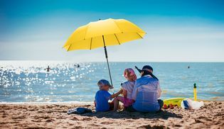 Wasserdichter Reise Sonnenschirm mit UV Schutz 50+