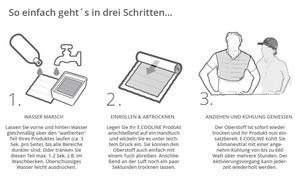 Wie wäscht man E.COOLINE Kühlkleidung richtig?