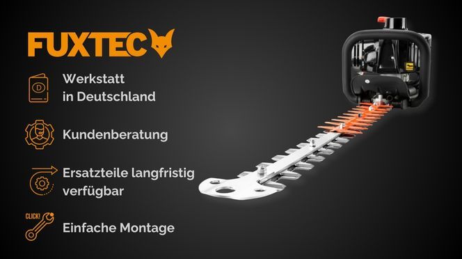 FUXTEC Benzin Heckenschere FX MH123ECO Ideal für ausgedehnte Gartenarbeiten