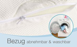 Abnehmbarer, waschbarer Bezug
