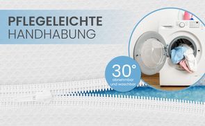 Unkompliziert und hygienisch dank waschbarem Bezug