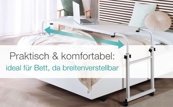Mobiler Beistelltisch für multifunktionalen Einsatz in Haus und Büro