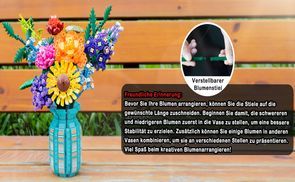 Verstellbarer Stiel mit integrierter Vase