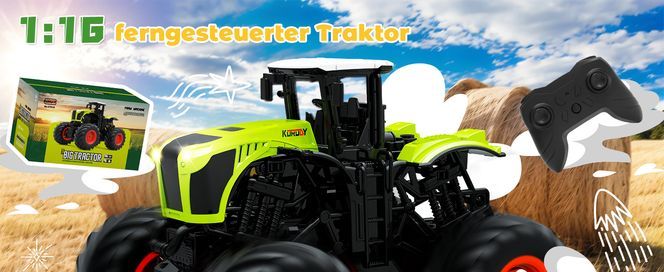 –1:16 Ferngesteuert Traktor Spielzeug für Kinder–