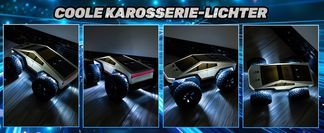 Ein Hochgeschwindigkeitsmotor liefert dem RC Monstertruck