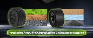 Doppelte Reifensätzen Erobert Jedes Gelände