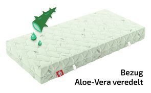 Orthopädische Matratze mit Aloe Vera veredeltem Bezug