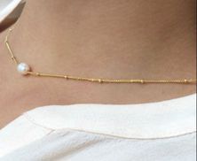 AILORIA feine Perlenhalskette stillvoll und vielseitig