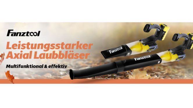 FANZTOOL Laubbläser mit 20V/4Ah Akku