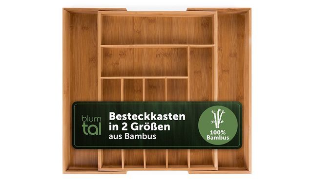 BESTECKKASTEN SCHUBLADE AUS BAMBUS