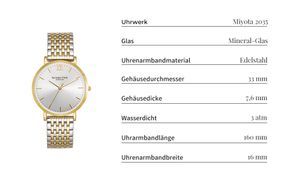 Uhr mit Edelstahl Armband