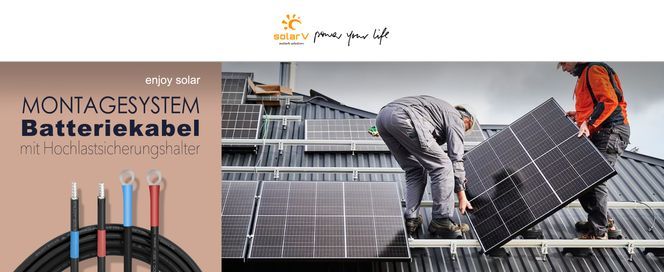 enjoysolar Batteriekabel Solarladeregler und Batterie