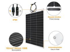 Neue Solarmodul mit 10BB, 182mm*182mm Perc Zellen