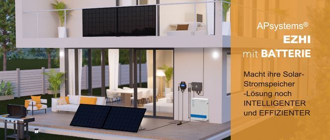APsystems® Hybrid Mikrowechselrichter mit LiFePO4 Solarstromspeicher 5430Wh