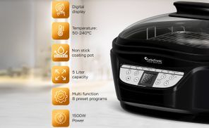 1500 Watt Power für schnelles Garen