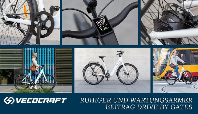 Premium E Bike mit Bafang H700 Motor und Gates CDN Riemenantrieb