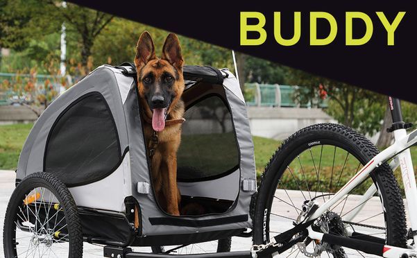 zoomundo Hundeanhänger Fahrradanhänger für Hunde Buddy