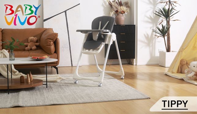 Baby Vivo Design Kinderhochstuhl aus Kunststoff Tippy
