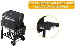 Extra breite Ablagefläche