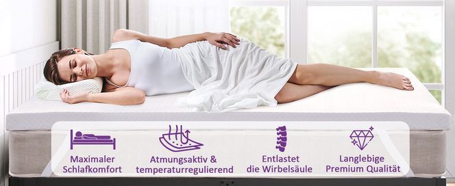 Warum ist unsere Memory Schaum Matratzenauflage ideal für Seitenschläfer?