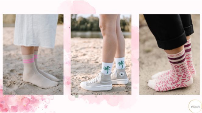 Modische Tennissocken