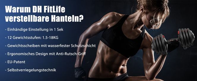 Warum DH FitLife verstellbare Hanteln?