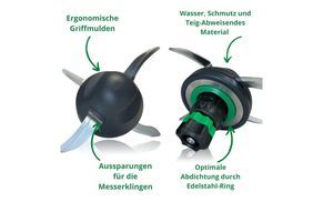 Optisch und Funktional an das Mixmesser angepasst