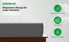 Abnehmbarer, atmungsaktiver Matratzenbezug